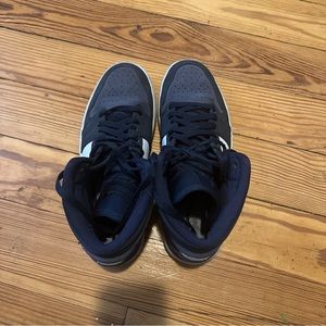 Men’s Size 9.5 - Nike Air Jordan 1 Obsidian Sanded Purple Used No Original Box